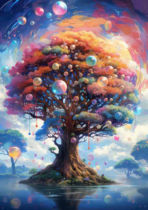 Hubble Bubble Multi Coloured Bubble Tree