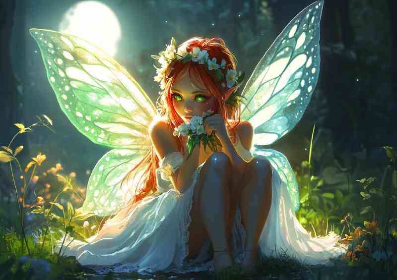 Little fairy beautiful moon