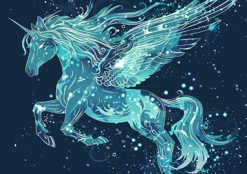 Pegasus made from water