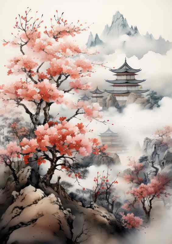 Mountain Elegance Chinese Blossom