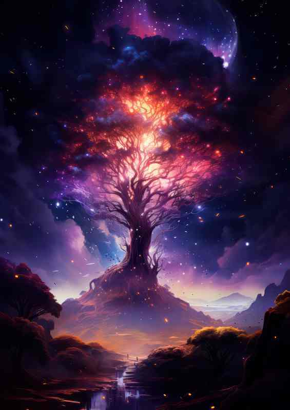 Night Sky Over The Boughs