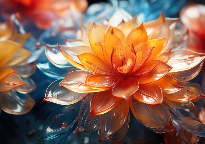 Water lillys style orange