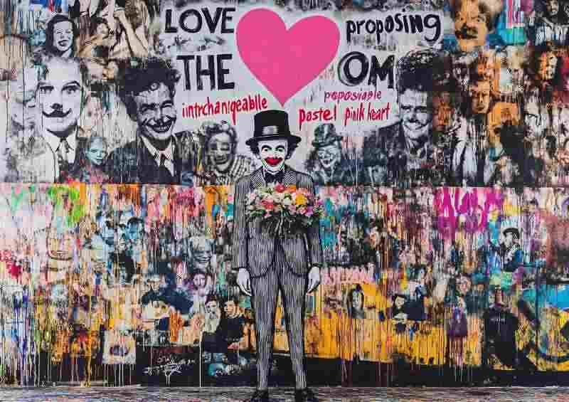 Graffiti charlie chaplin street art