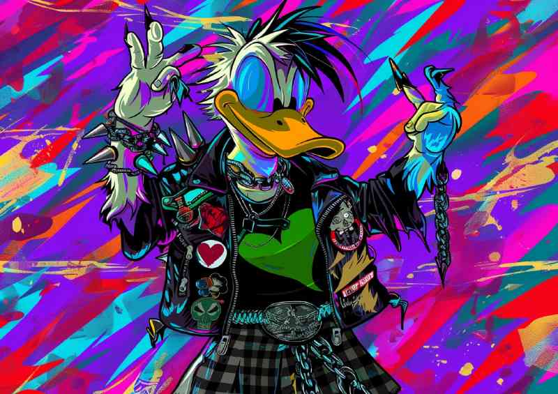 Graffiti street duck