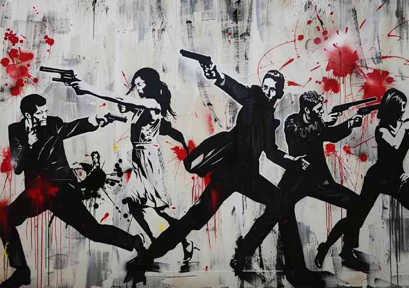 Graffiti street fight
