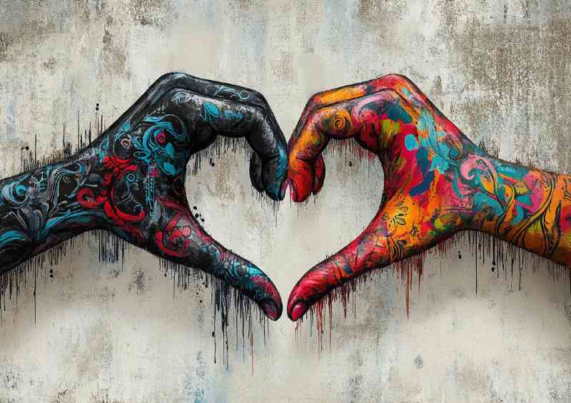 Heart haands in love shape