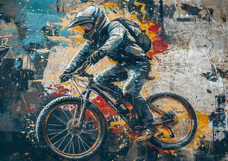 Mountain bike graffiti wall