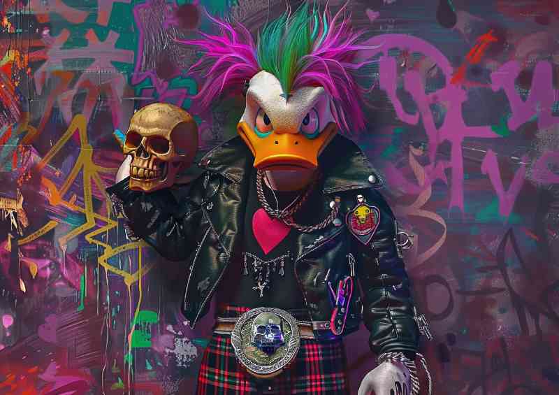 Punkd duck street art