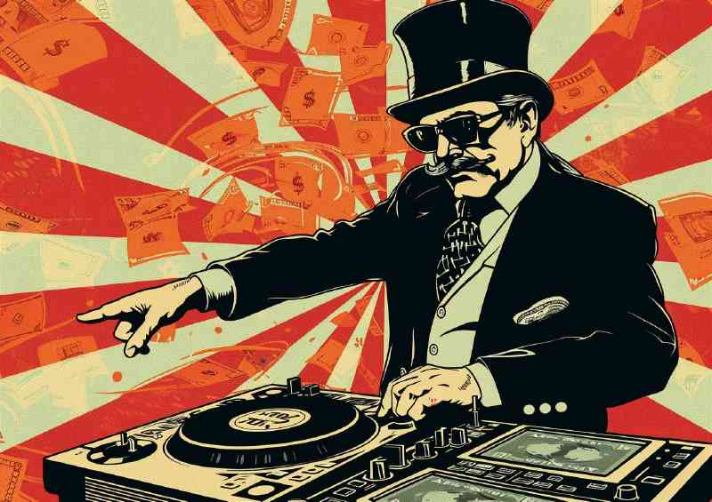 The monopoly man graffitti