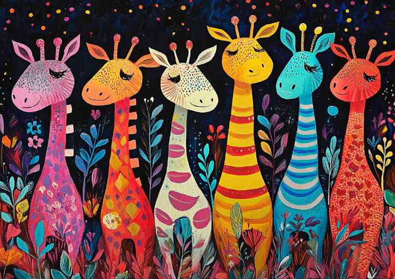 Whimsical zebra art family