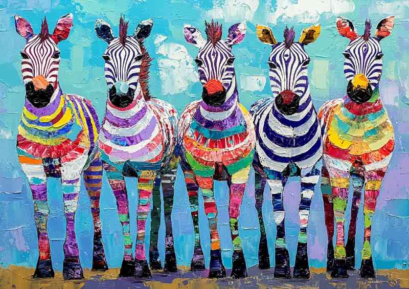 Zebras in art abstract