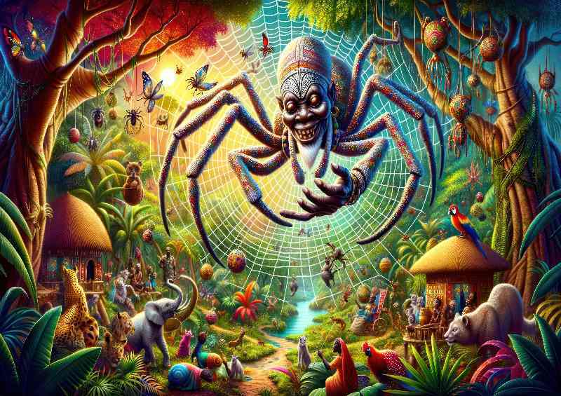 African god Anansi cunning and playful