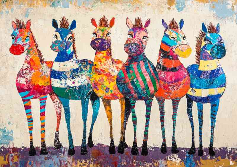 Zebras with different patterns