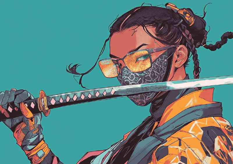 Cyberpunk Samurai Girl