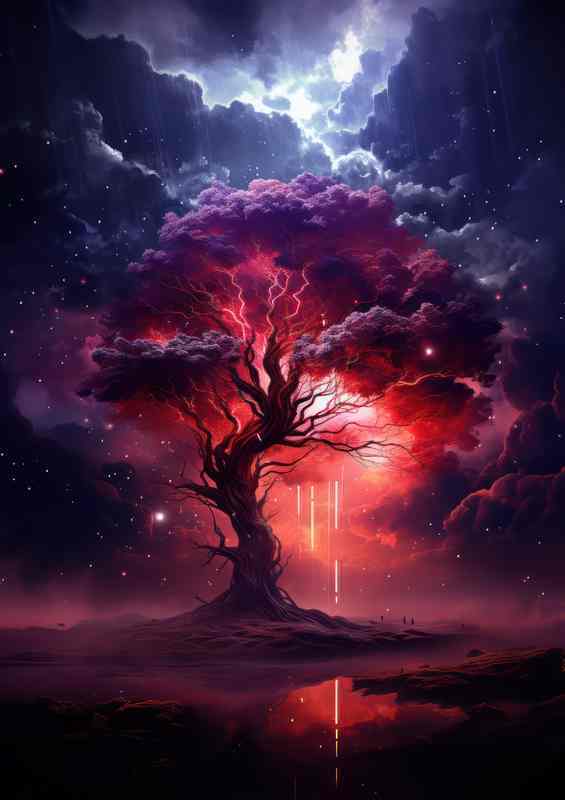 The Tree In night