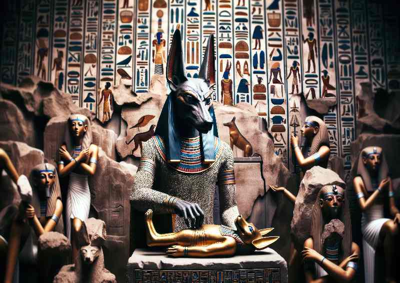 Anubis Jackal Metal Poster