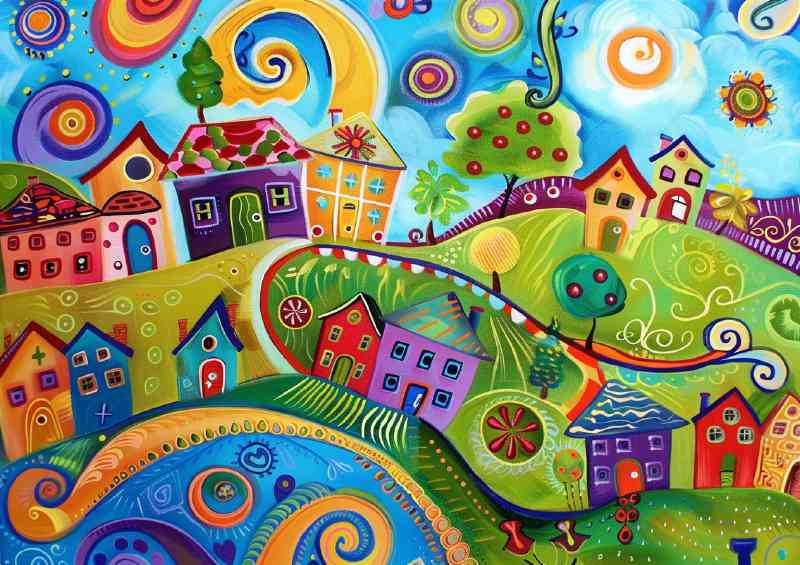 Life in the country iddilic town village