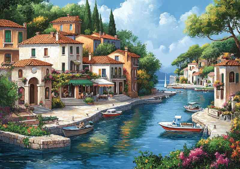 Mediterranean coastal town