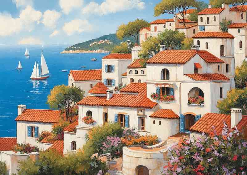 The costal town in the med