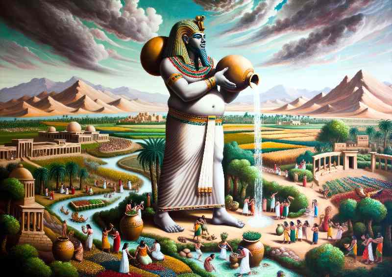 Egyptian god Hapi god of the Niles annual flood,