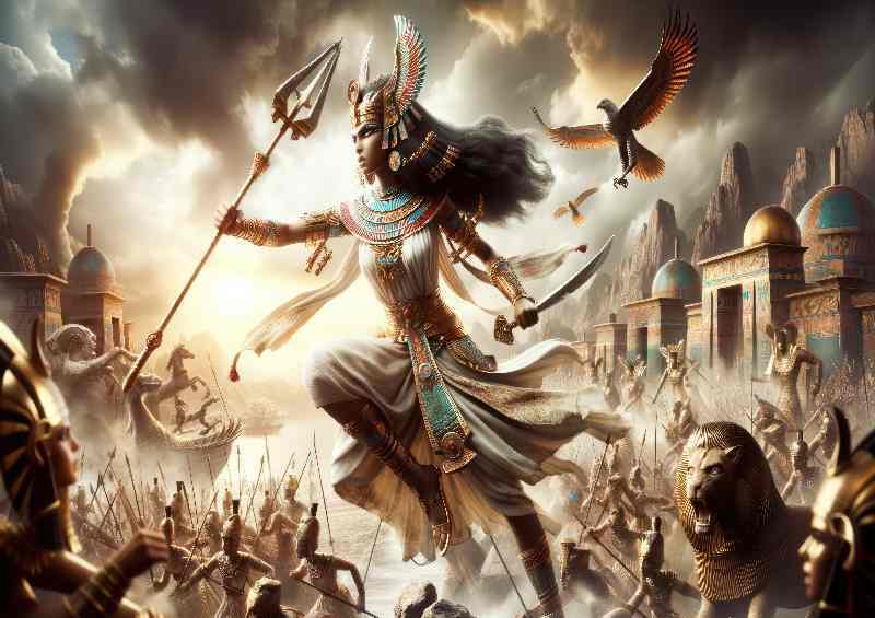 Egyptian goddess Anat warrior goddess