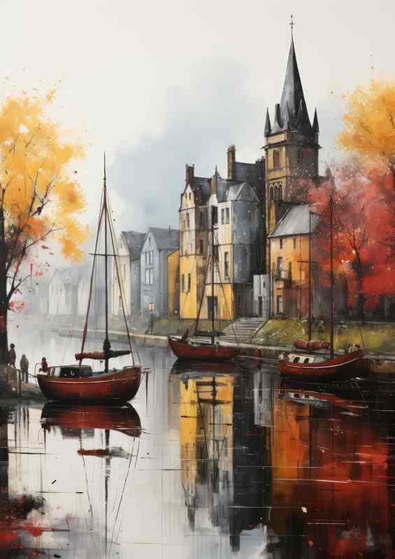 Houses On The Lakeside A Stillness