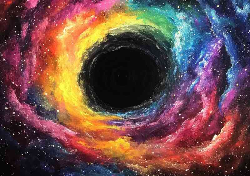 Black hole swirling galazys