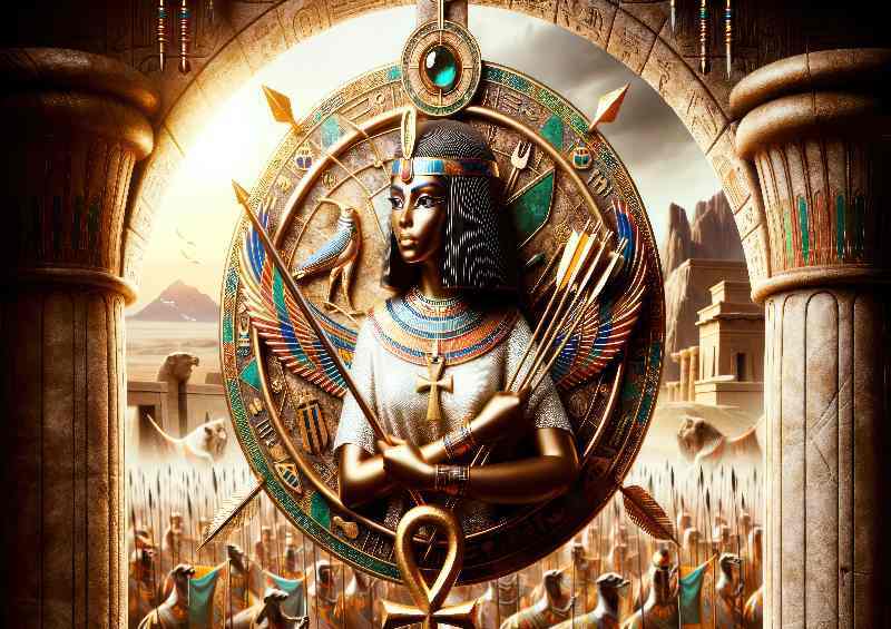 Egyptian goddess Neith war and hunting goddess