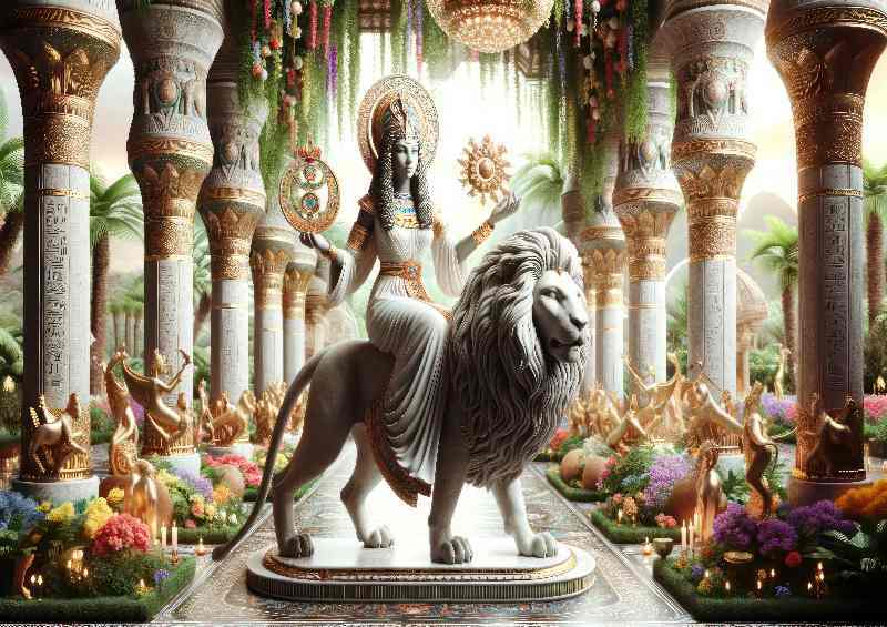 Egyptian goddess Qetesh goddess of love and beauty