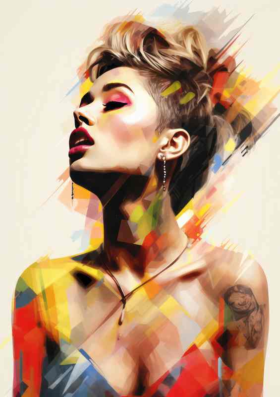 Miley Cyrus then and now abstract