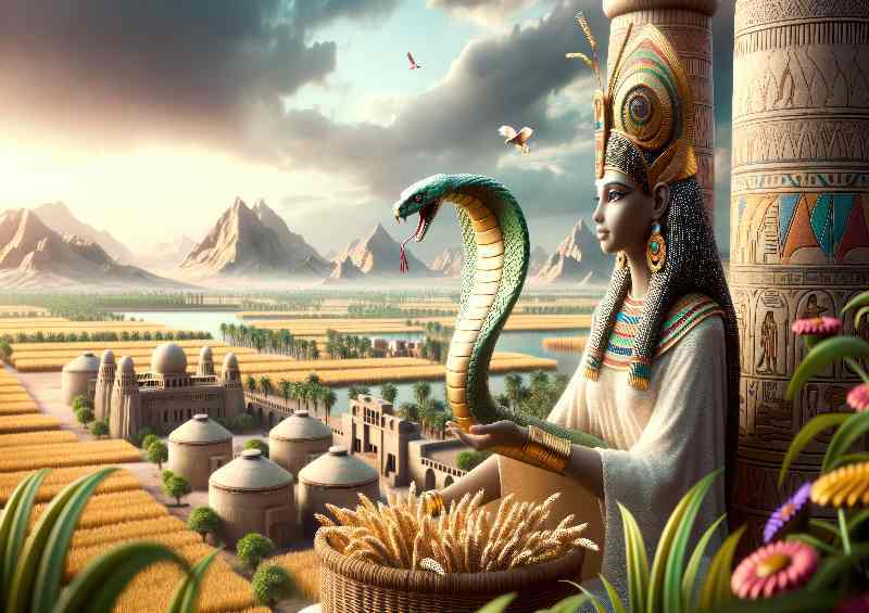 Renutet Cobra Goddess Metal Poster