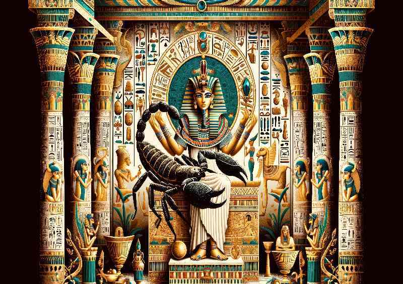 Egyptian goddess Serqet scorpion goddess of protection