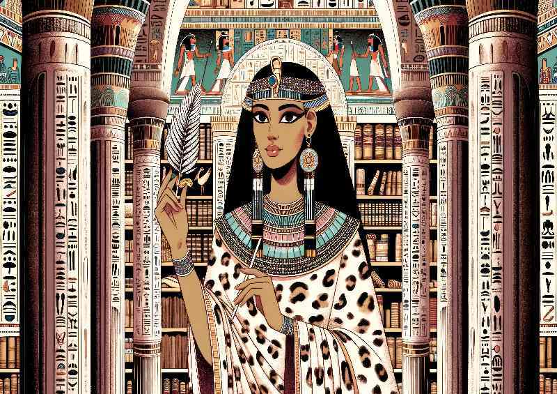 Egyptian goddess Seshat goddess of writing