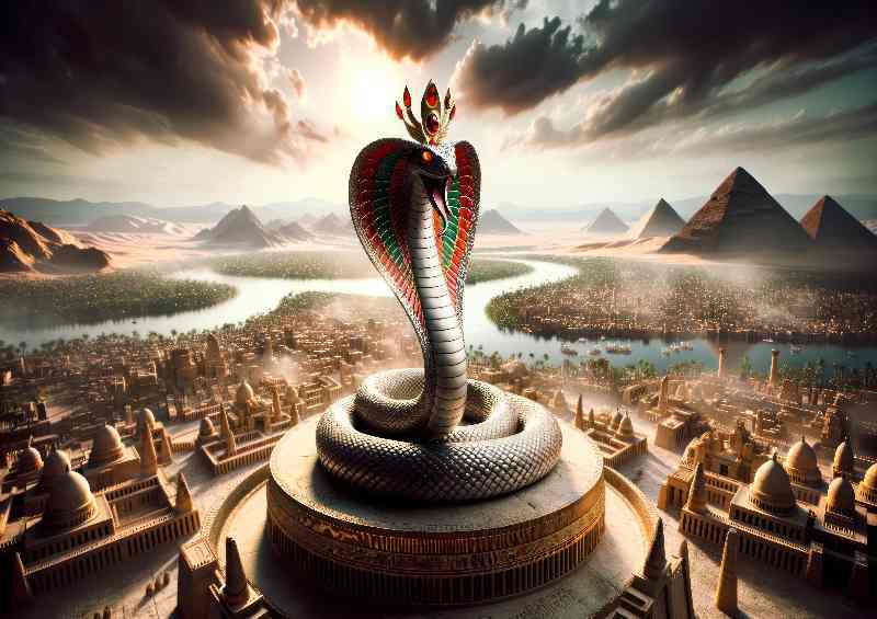 Egyptian goddess Wadjet cobra goddess of Lower Egypt