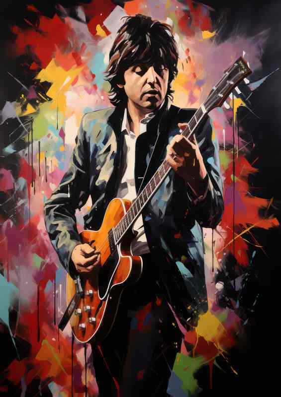 Paul McCartney Very colourful splash