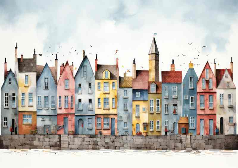 Muti Coloured Town A Mix Of Crazy
