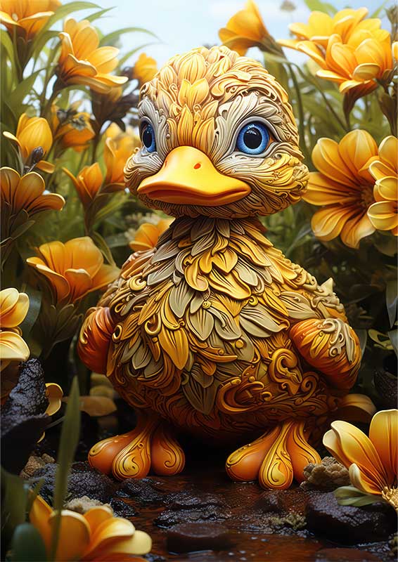Duck From The Beyond In Yellow