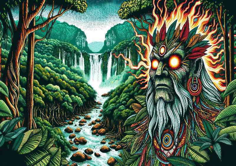 Tupa Fire-Eyes Metal Poster