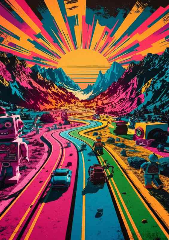 Pop art into the valleys