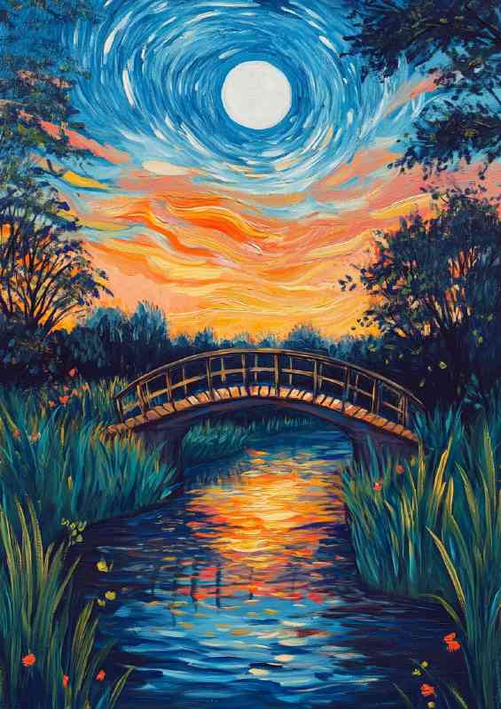 Small bridge over the river