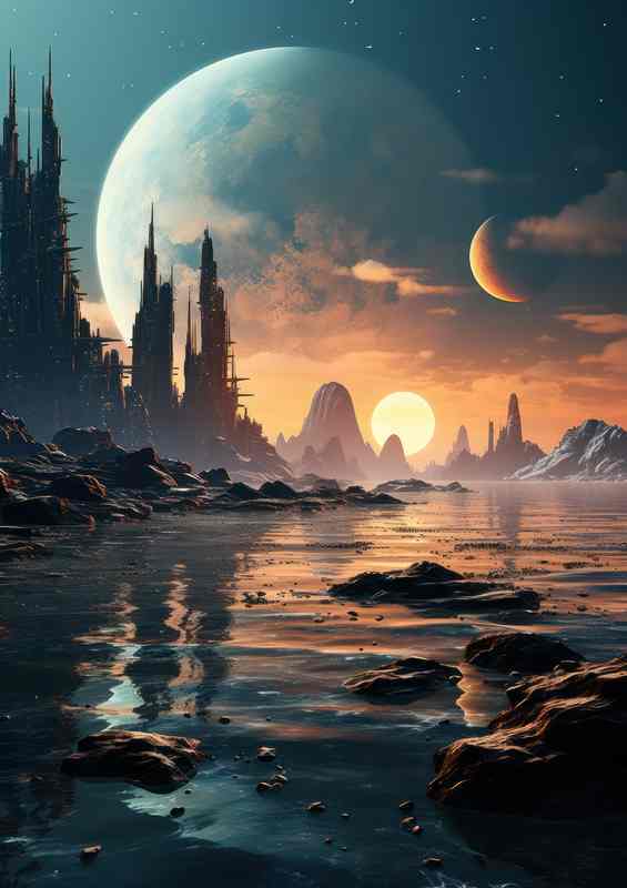 Abstract Galactic Art Modern Space