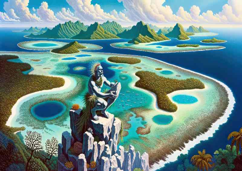 Melanesian spirit Qat creator of islands