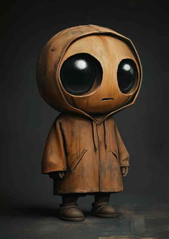 Graffiti anthropomorphic character big eyes