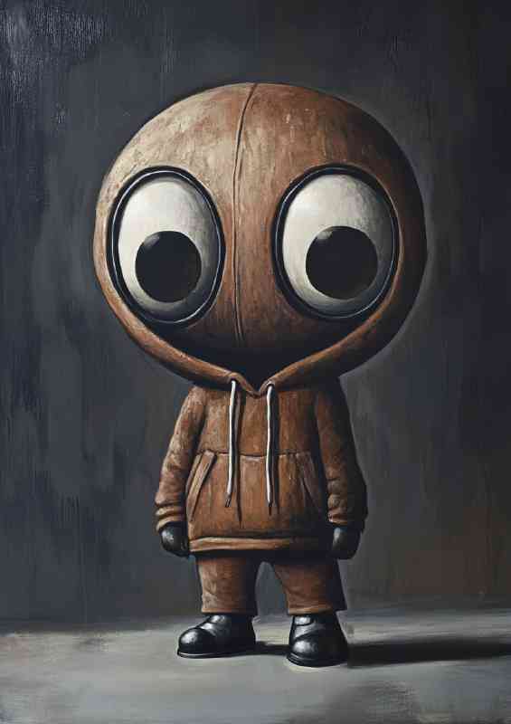 Graffiti painting of an anthropomorphic character