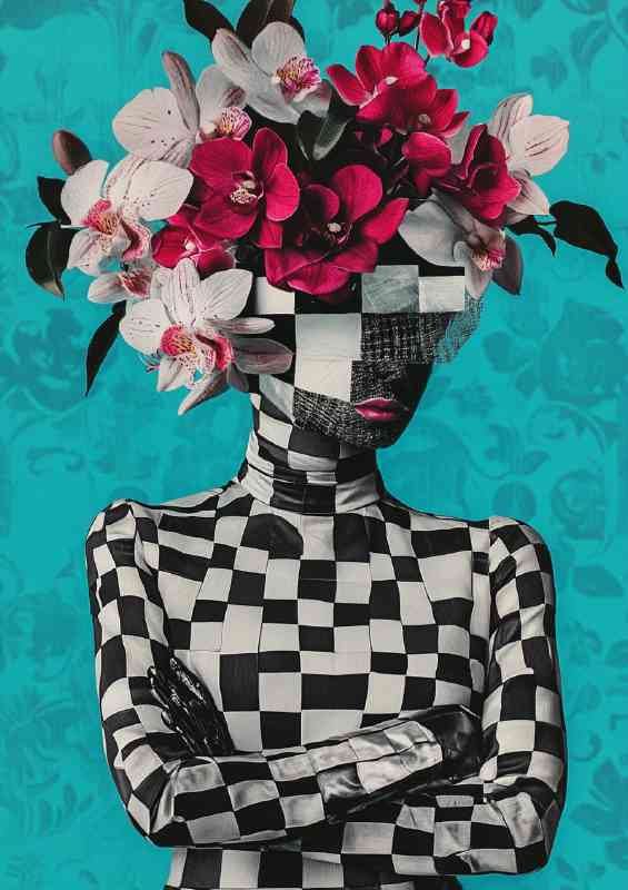 of an orchid flower woman