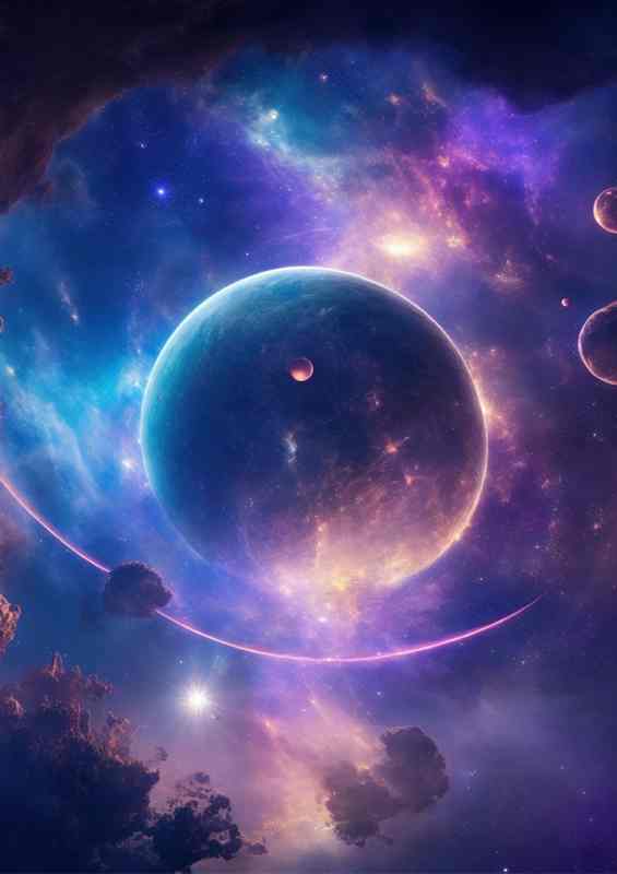 Expansive space scene