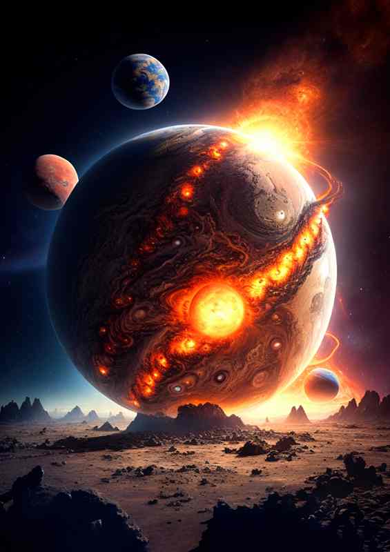 Exploring planets space fantasy