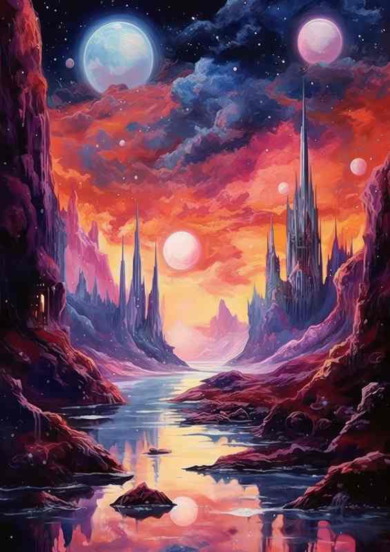 Interstellar Fantasy Magical Galaxy