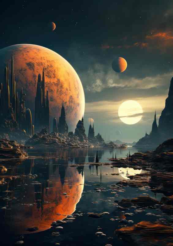 Otherworldly Cosmos Surreal Space