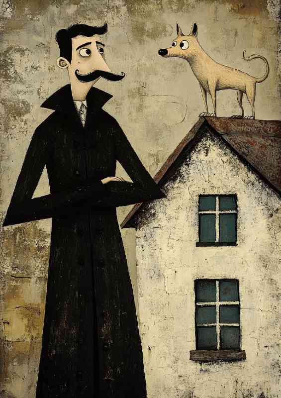Dog on the roof